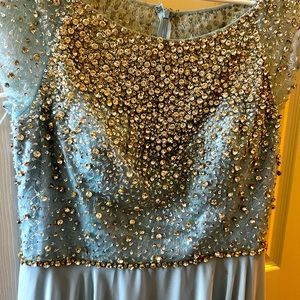 Blue Camille la vie rhinestone dress